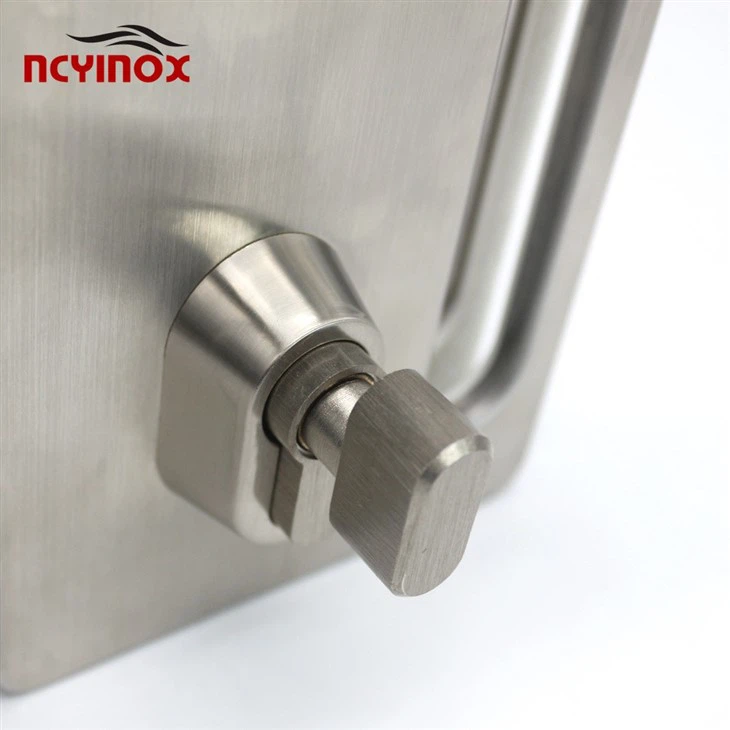 Stainless Steel Double Side Door Control With Glass Door Lock