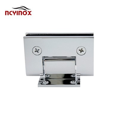 Dobradiça de porta de chuveiro de vidro de 90 graus para parede